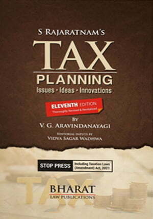 Tax Planning : Issues*Ideas*Innovation 11th Edition – S Rajaratnam - shopscan