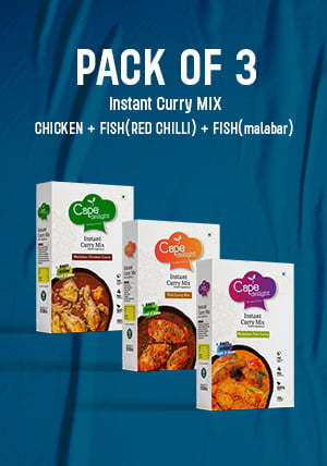 COMBO OFFER – Cape Delight Instant Curry Mix – Malabar Chicken Curry , Malabar Fish Curry , and Fish Curry (Red Chilli) - shopscan