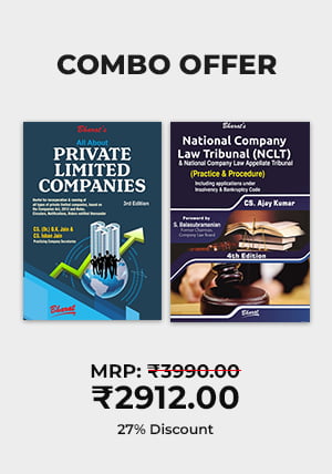 Combo Offer - Bharat’s All About Private Limited Companies by D.K. Jain – 3rd Edition & NATIONAL COMPANY LAW TRIBUNAL (Practice & Procedure) - shopscan