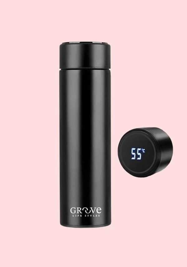 Groove Life Styles Stainless Steel Bottle with Touch Screen LED Temperature Display