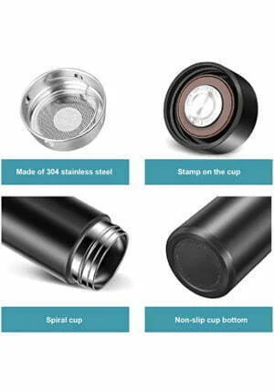 Groove Life Styles Stainless Steel Bottle with Touch Screen LED Temperature Display - Image 2