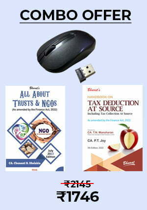 Combo Offer - All About Trusts & NGOs + Handbook on Tax Deduction At Source + Quantum-QHM271 Wireless Optical Mouse - shopscan