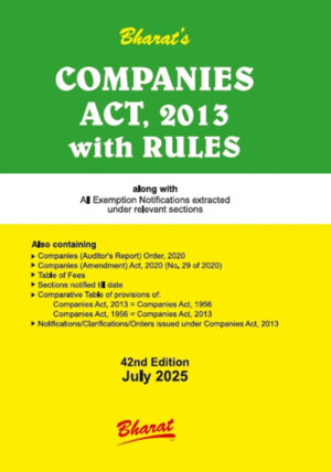 Companies Act 2013 With Rules (Pocket Edition)
