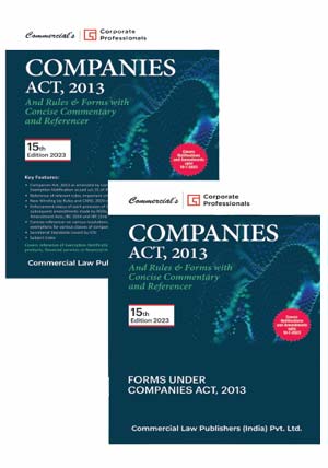 Companies Act 2013 with Rules & Forms (Set of 2 Vols.) - shopscan