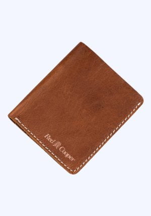 Red Cooper Bifold Vertical Wallet - Tan - shopscan