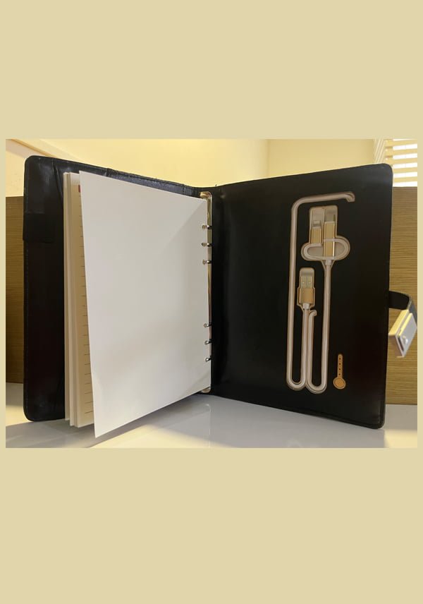 Close Up of Ring Binder Hard Cover Book. Stock Photo - Image of diary,  black: 36465436