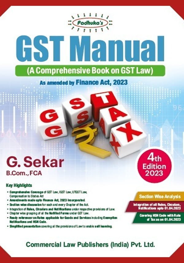 GST Manual (A Comprehensive Book on GST Law) - shopscan