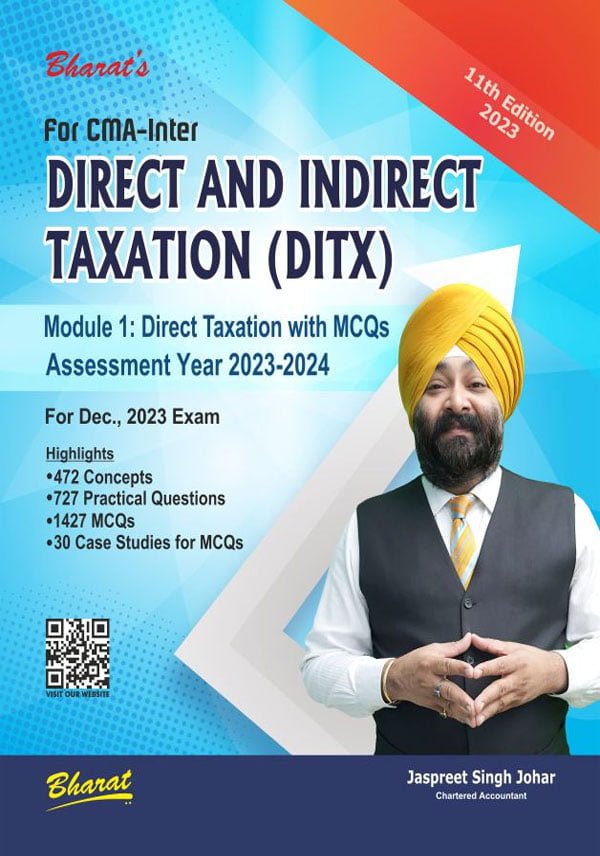 DIRECT AND INDIRECT TAXATION (DITX), Module I : Direct Taxation with MCQs - shopscan