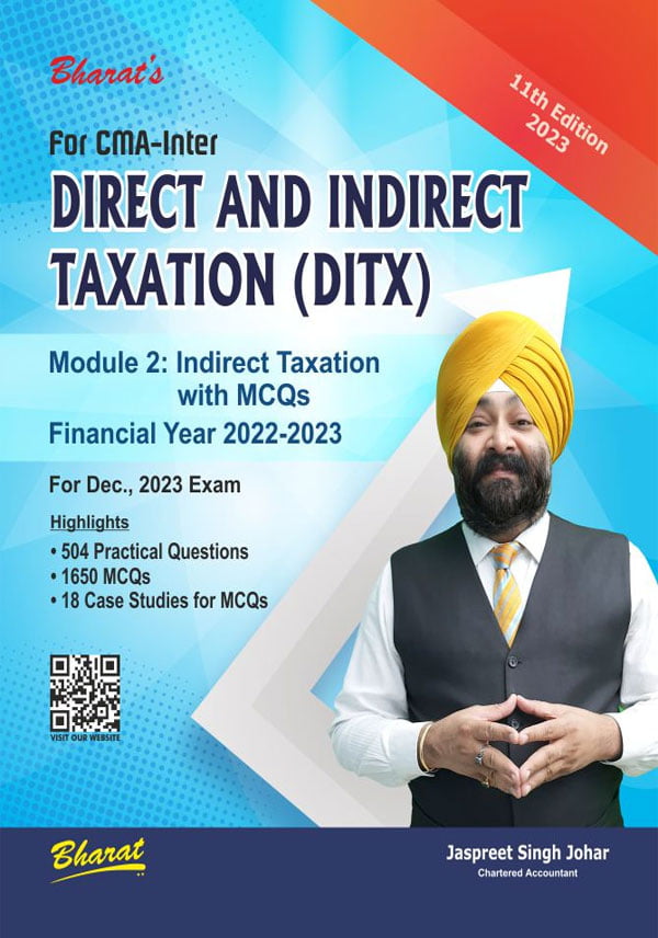 DIRECT AND INDIRECT TAXATION (DITX), Module 2 : Indirect Taxation with MCQs - shopscan