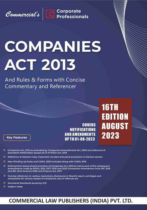 Companies Act, 2013 With Rules & Forms (2 Vols. ) - shopscan