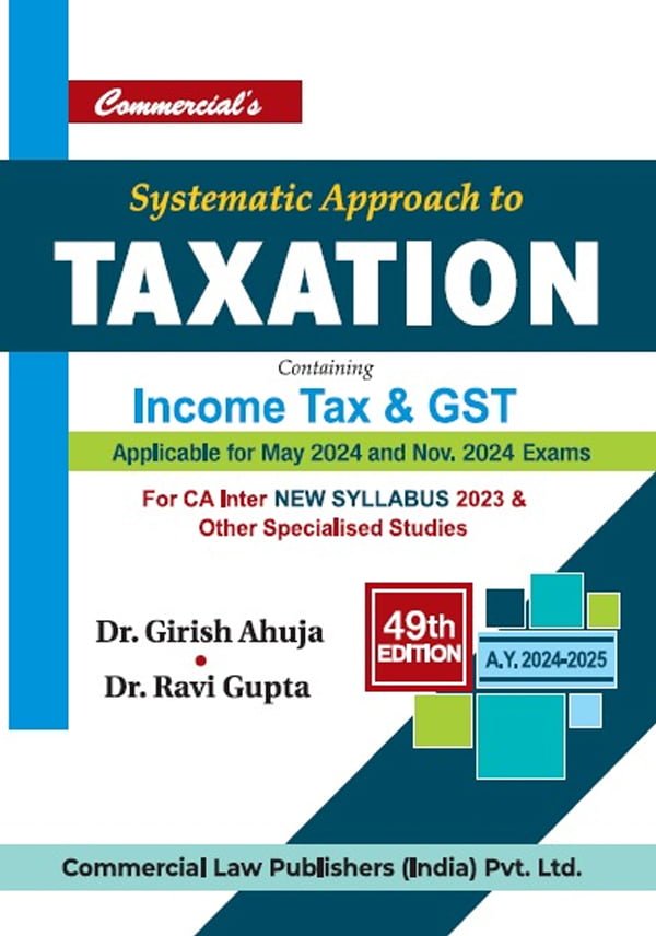 CA Book - Systematic Approach - MCQs -MCQs Book -MCQs Book for CA Inter - Tax Book - Shopscan