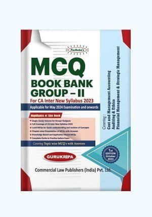 MCQ Book Bank - MCQ Book Bank Group-II - CA Inter New Syllabus 2023 - CA Inter New Syllabus 2023 Book - CA Inter Book - CA Books - MCQ Book for CA Inter - Shopscan