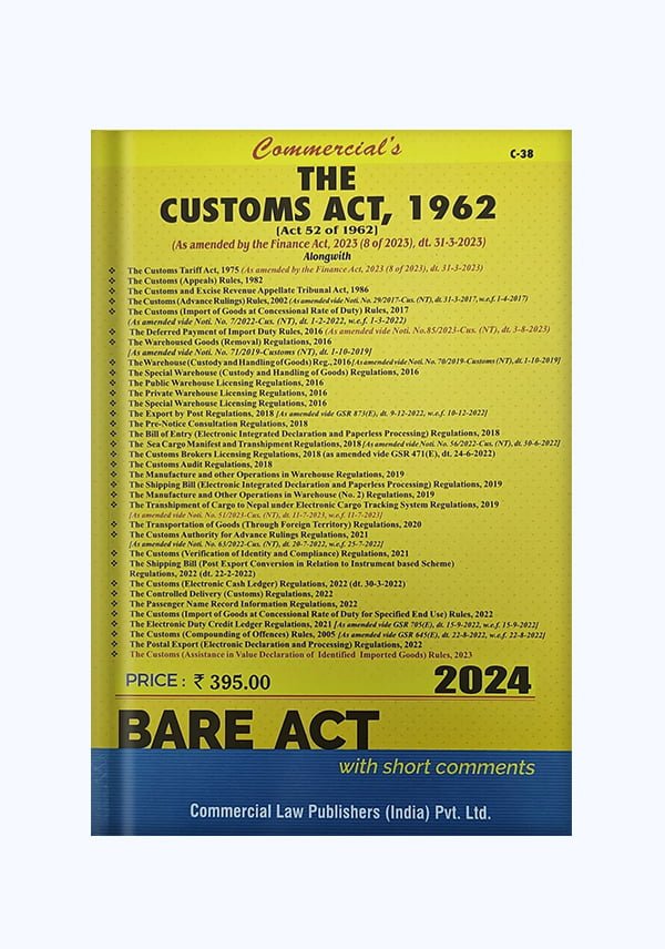 Bare Act on The Customs Act