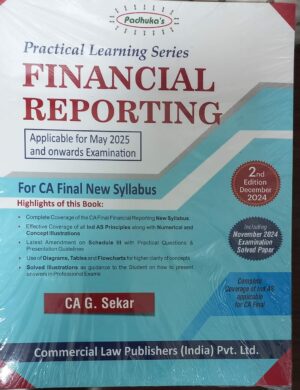 Practical Learning Series - Financial Reporting - Finance - CA Books - CA Exams - Books for CA - shopscan