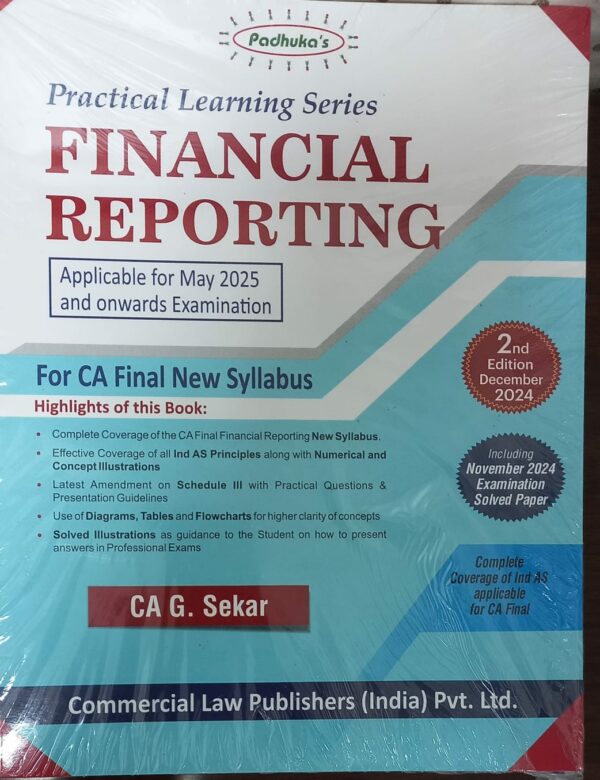 Practical Learning Series - Financial Reporting - Finance - CA Books - CA Exams - Books for CA - shopscan