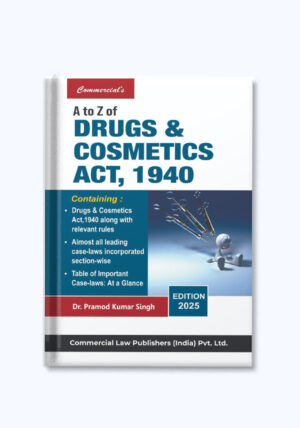 A to Z of Drugs & Cosmetics Act - Commercial law publishers - law books -shopscan - mockup img