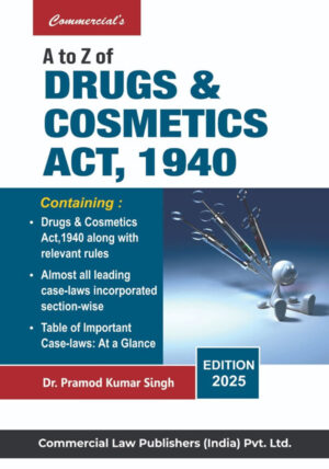 A to Z of Drugs & Cosmetics Act - Commercial law publishers - law books -shopscan - site img