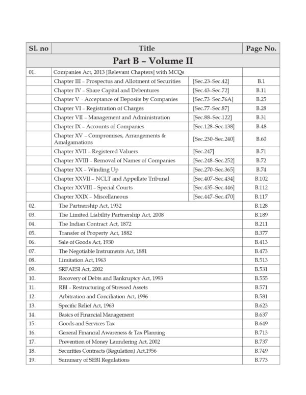 Handbook for Insolvency Professional's Examination | 2 Vol. Set - Image 5