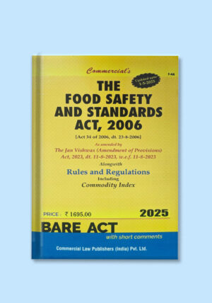 The Food Safety and Standards Act, 2006 Bare Act