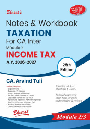 Notes - Workbook TAXATION - CA Inter - taxscan - shopscan