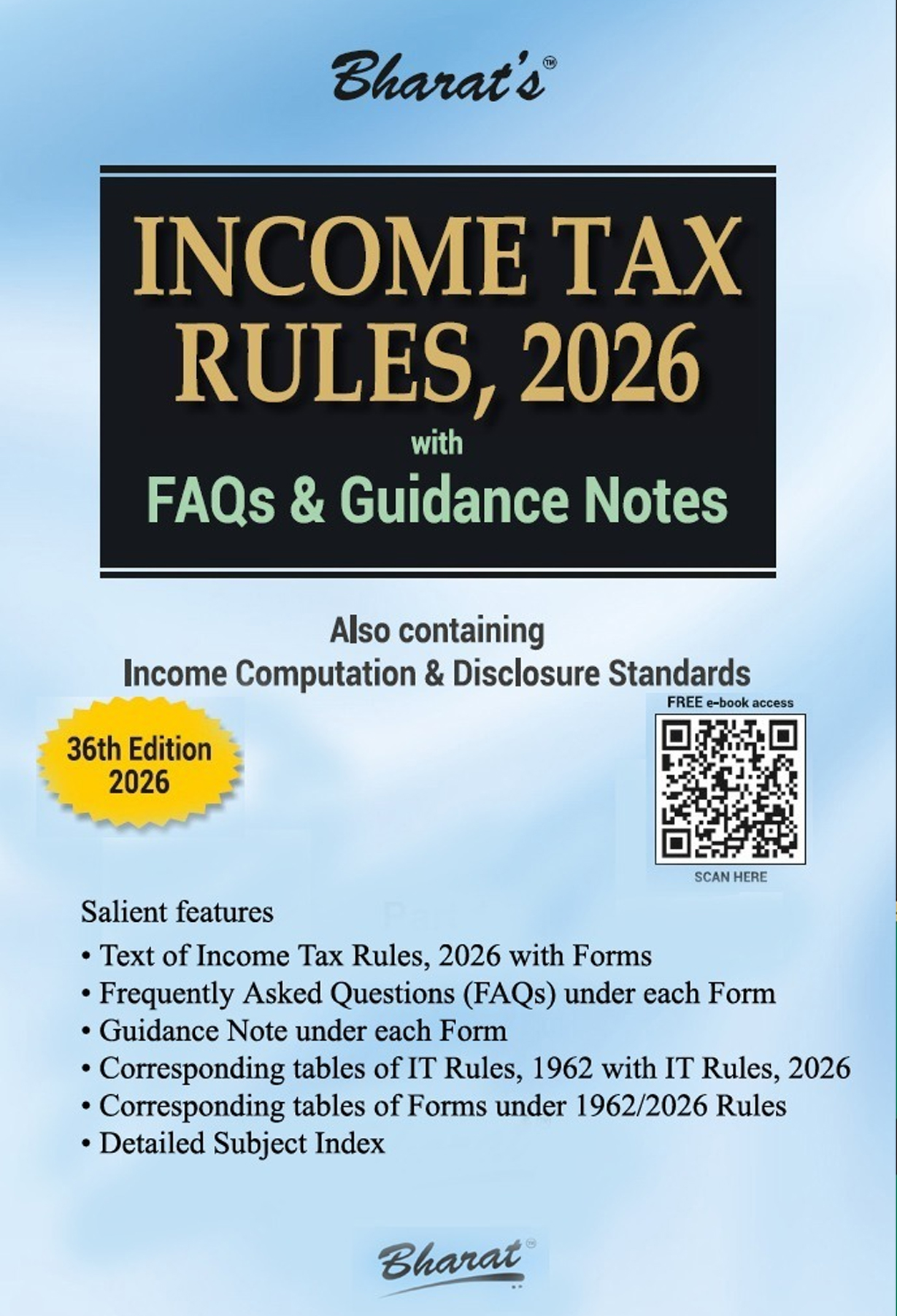 Income Tax Rules 2026 bare act and amendments
