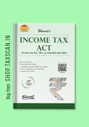 Income Tax Act 1961 Book Cover 38th Edition 2026 by Bharat Law House