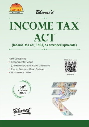Income Tax Act 1961 Book Cover 38th Edition 2026 by Bharat Law House
