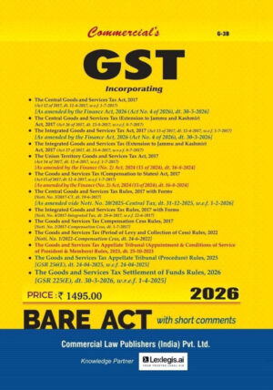 GST Acts and Rules 2017 book with forms cover image - Shopscan