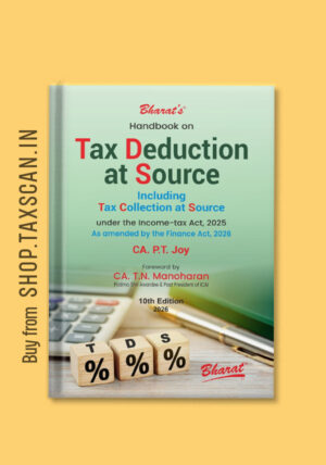 Tax Deduction at Source Book Cover – TDS & TCS Handbook 2026 by CA. P.T. Joy
