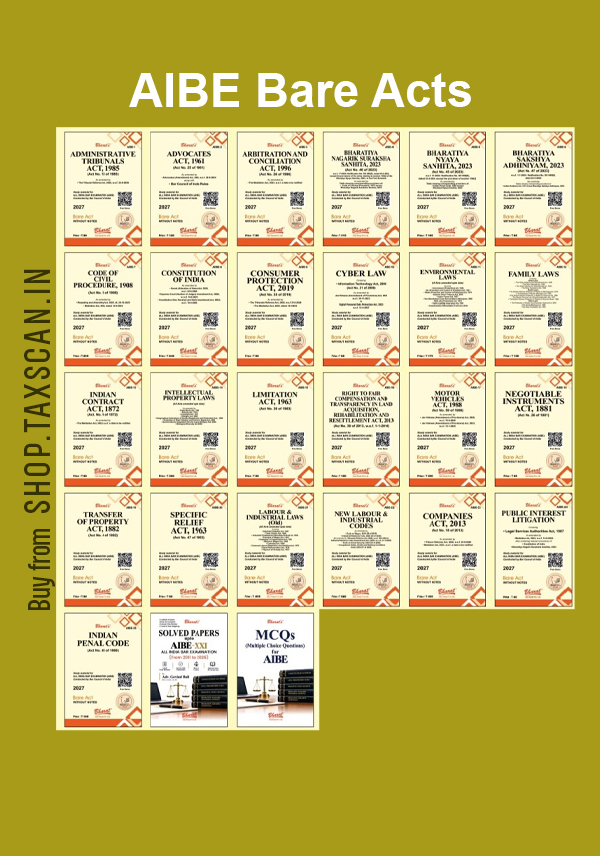 AIBE Bare Acts - 25 Books Set 1 st edition Bharatlaw House